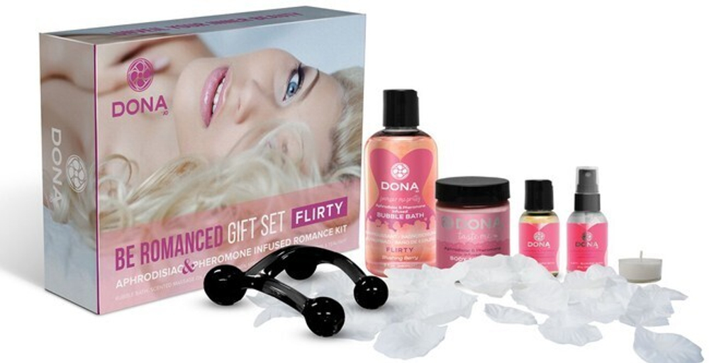 Подарочный набор с феромонами и афродизиаками DONA Be Romanced Gift Set - Flirty