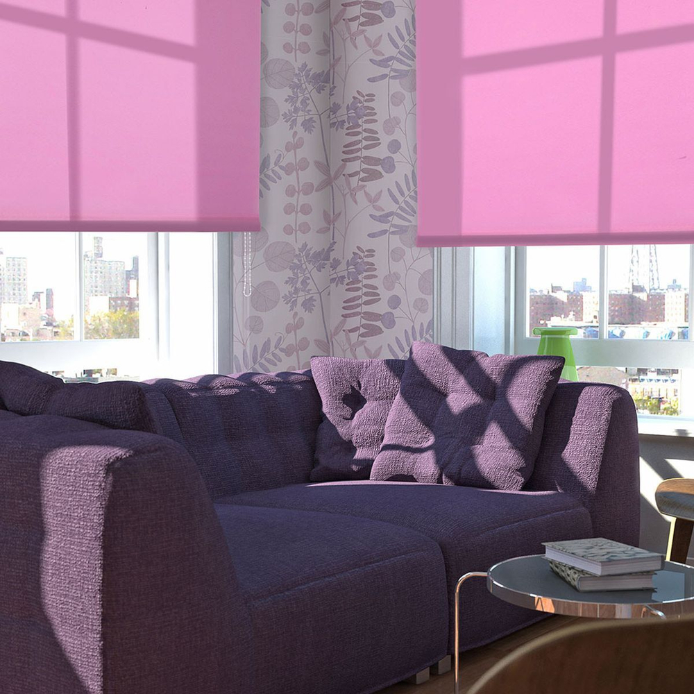 Рулонная штора Сантайм, 170х120 см, шир.крепл. 124 см, лил, СРШ-01МЭ-155