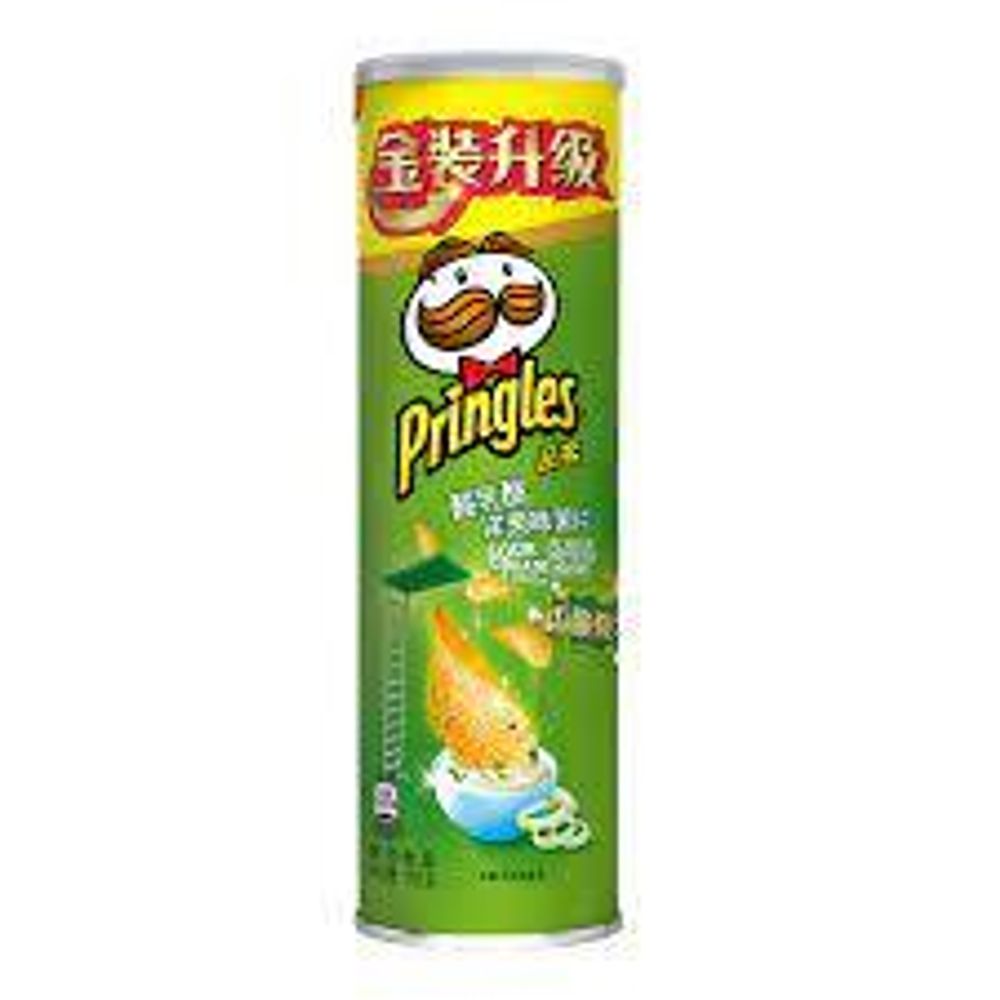 Картофельные чипсы со вкусом йогурта и лука Pringles 110г