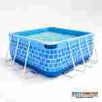 Каркасный бассейн квадратный «Дачный сезон» 3×3×1 м