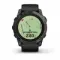 Garmin epix Pro (Gen 2) Sapphire Edition 51 мм, титановый угольно-серый, DLC, черный силиконовый ремешок
