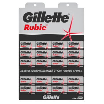 Блок лезвий Gillette Rubie