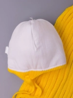 Шапка детская зимняя с помпоном и шарф