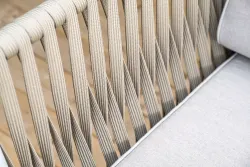 "Касабланка" модульная лаунж-зона из роупа (веревки), каркас из алюминия