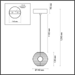 5041/12L ODL Подвес LED 12Вт 4000К 220В IP20 L-VISION