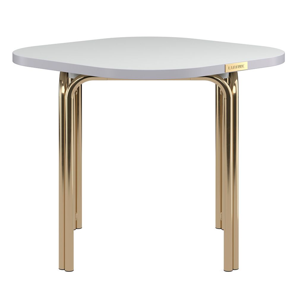 Столик кофейный Ror, 50х50 см, латунь/серый