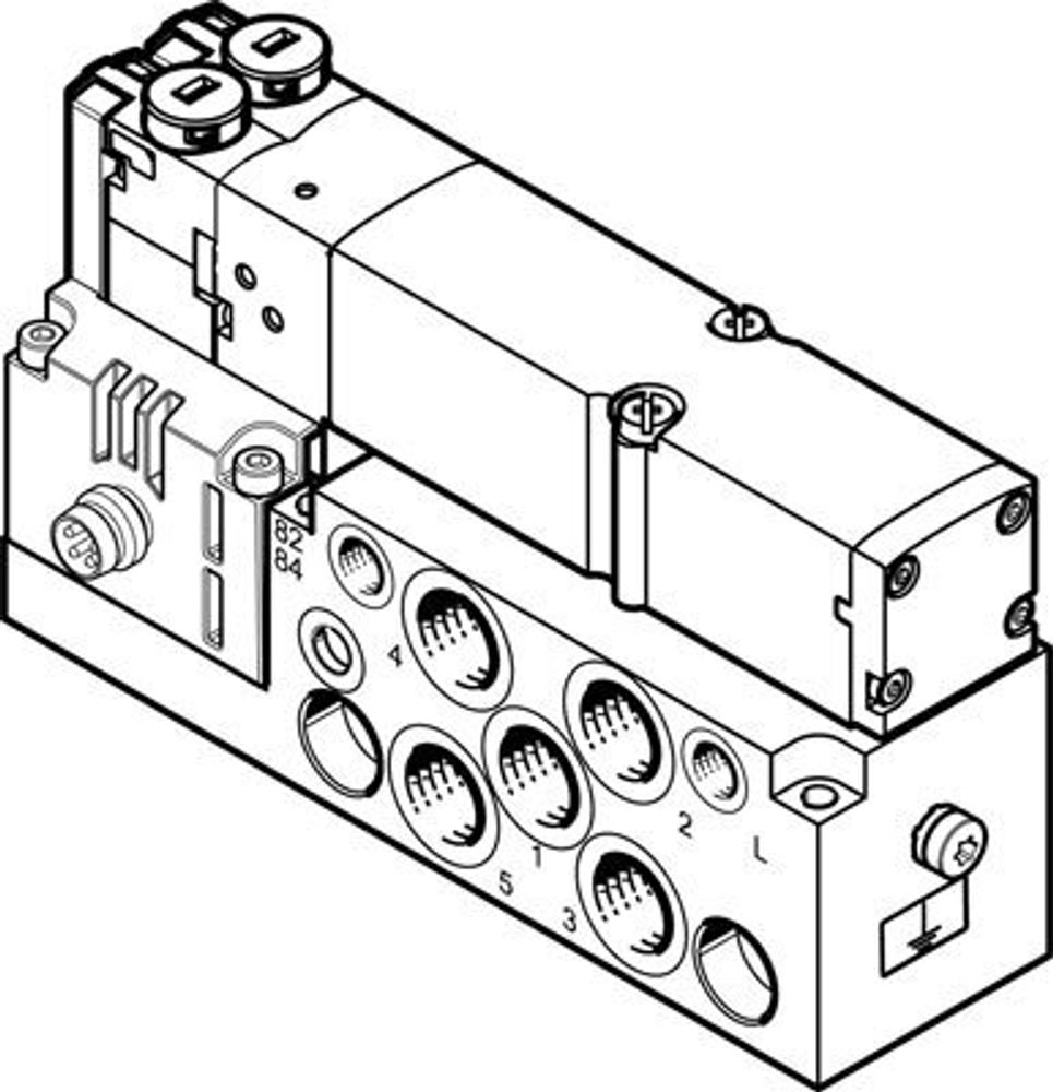 VMPA2-M1H-B-G1/8-PI Распределитель с электроуправлением