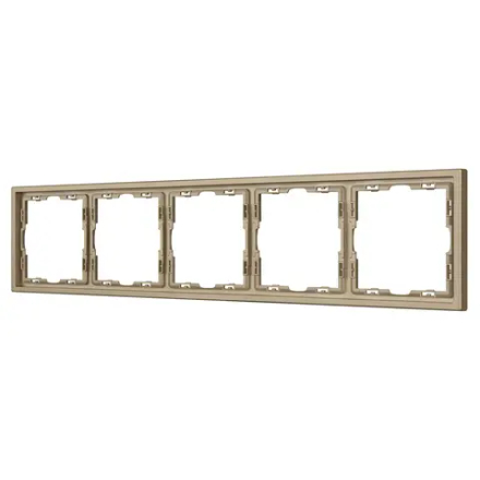 Рамка пластиковая FRM-NOBE-SFPL-5-GD (Arlight, Золотой песок) 054229