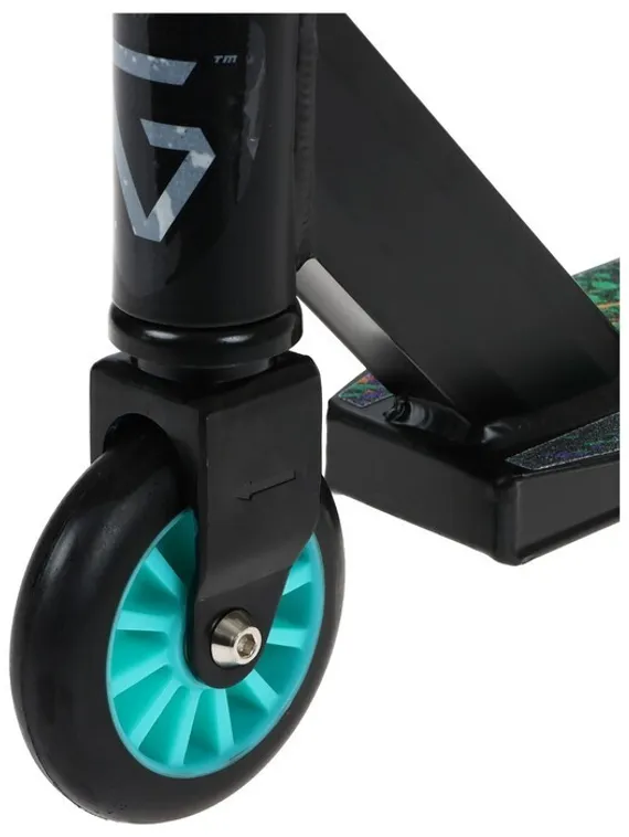 Самокат трюковый GRAFFITI, колеса PU/пластик 100 мм. ABEC 9, жесткость 85А