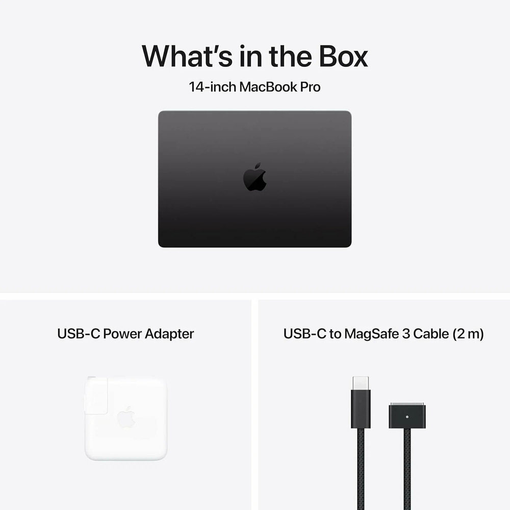 Ноутбук Apple MacBook Pro 14', M4 16 GB RAM, 512 GB SSD, Space Black