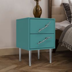 Тумба Арт Колор matte Стайл Сильвер Пастельно-синий матовый