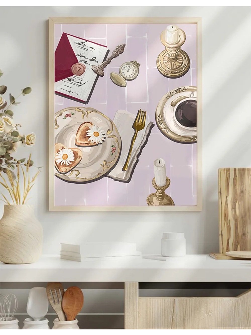 постер на кухню 50х70 см интерьерный