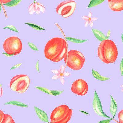 Абрикос на голубом фоне