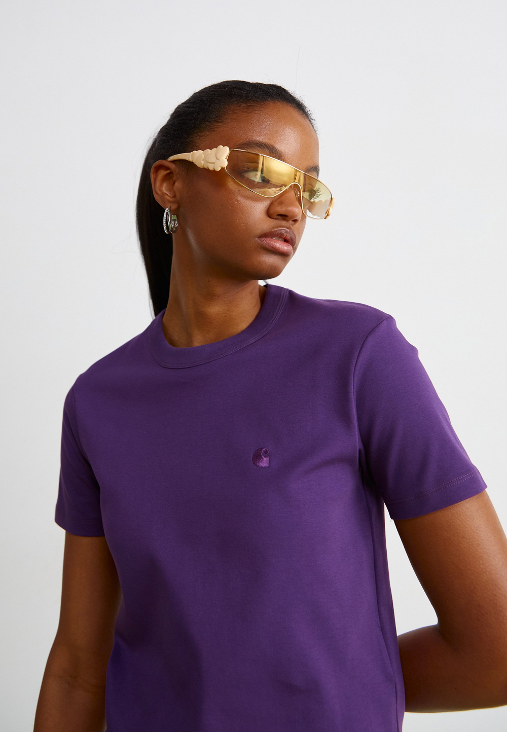 Carhartt WIP LUCA  - Базовая футболка - Фиолетовый