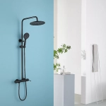 Душевая система ABBER Emotion AF8816BL черный матовый