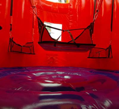 Аттракцион надувная аэротруба "Ракета", 4.5*4.5*6.4 м.