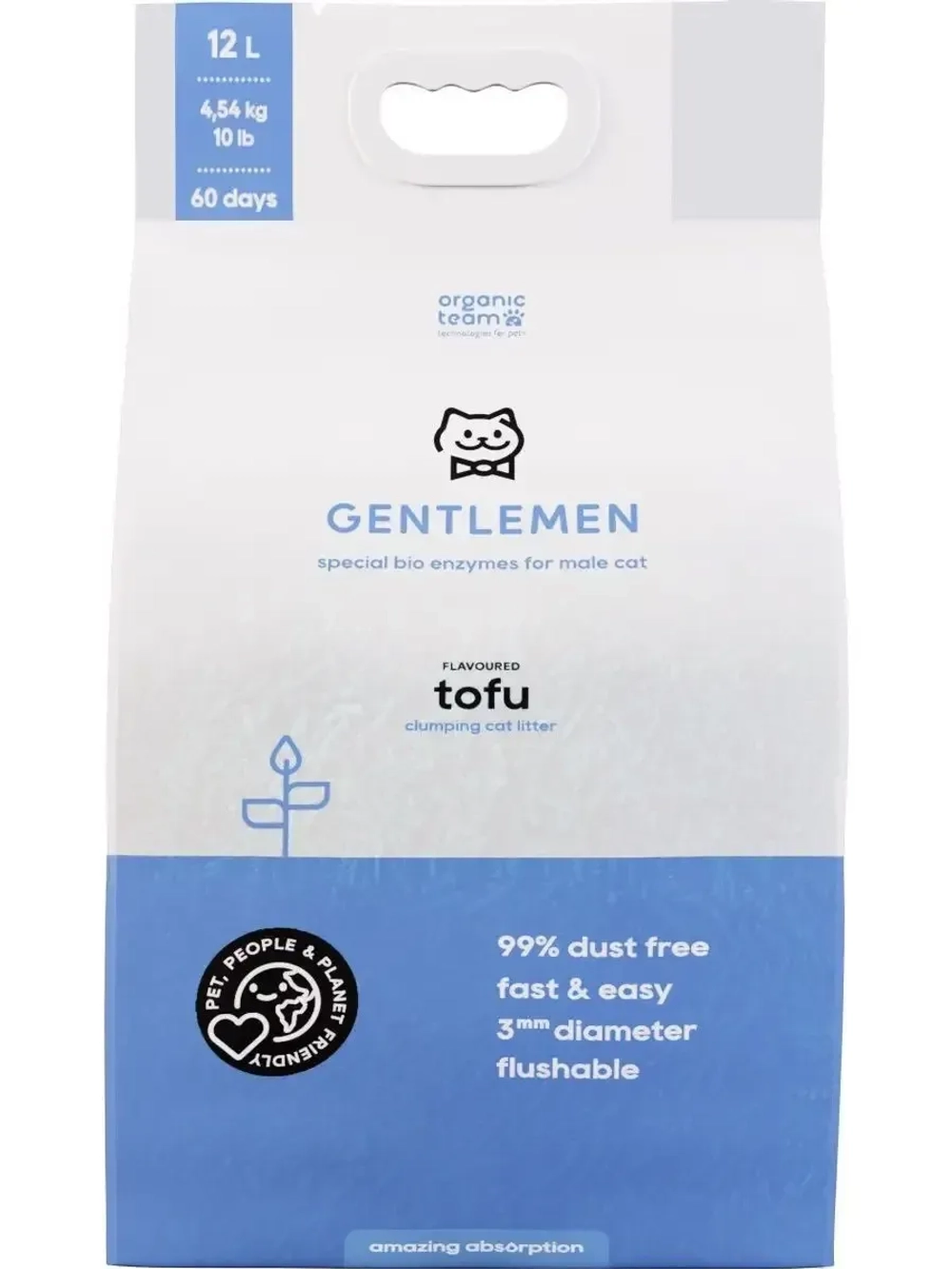 Premium наполнитель 12 л. комкующийся для джентльменов