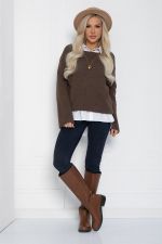 Джемпер Евангелина (коричневый) Б14170-5М LT Collection