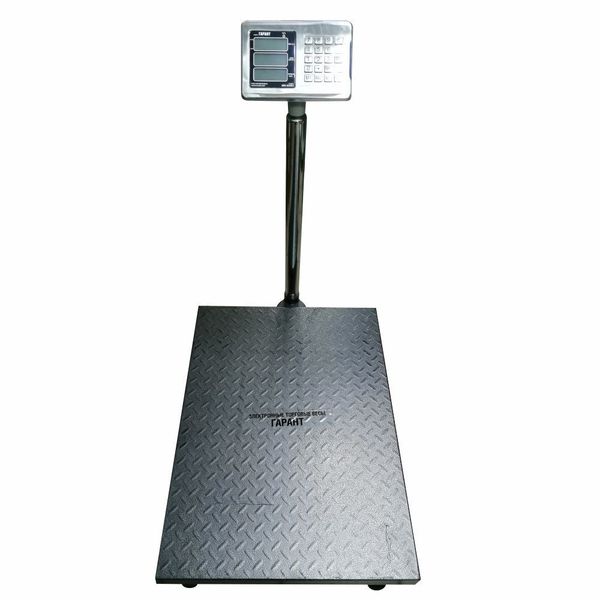 Весы торговые напольные ГАРАНТ ВПН-800К4, 800кг, 200гр, 800*600, усиленные, съемная стойка
