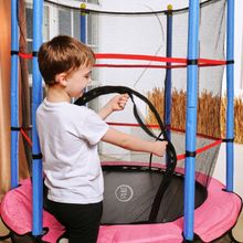 Батут детский DFC SMRKIDS 55&amp;quot; с сеткой, PINK