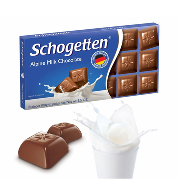 Шоколад "Schogetten Alpine Milk Chocolote", 100 г, Германия