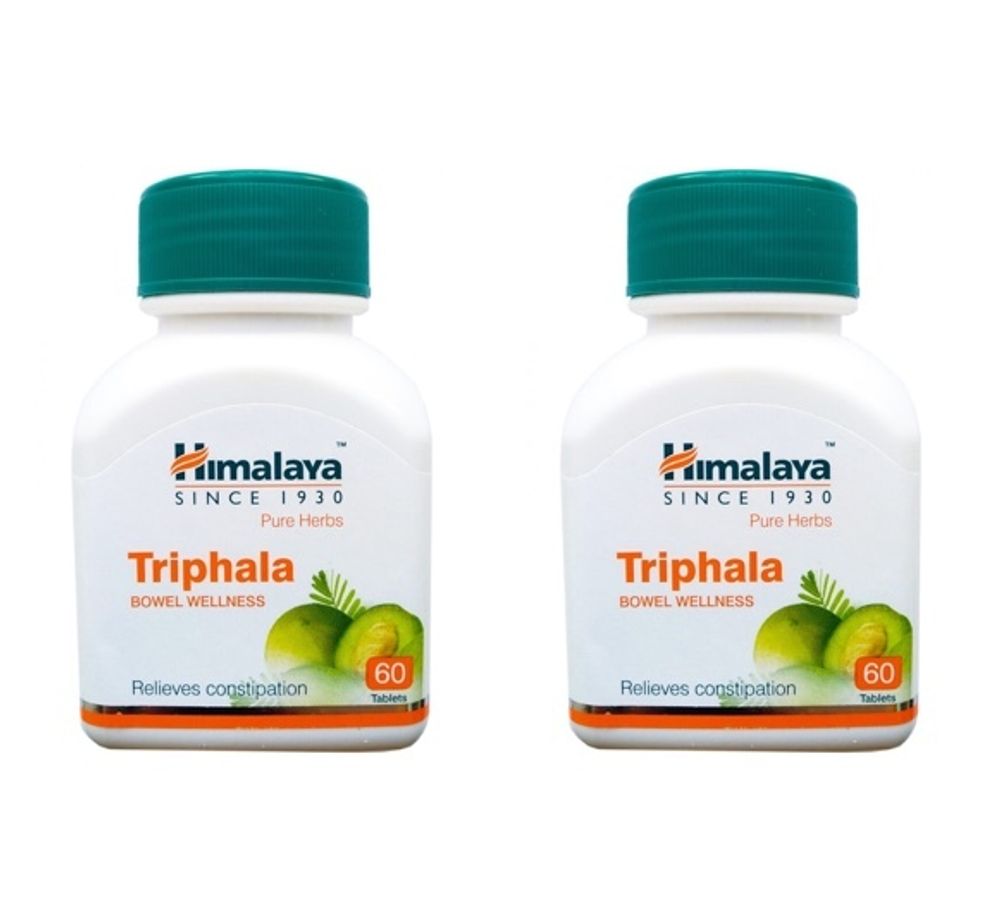 Таблетки Трифала Himalaya Herbals Triphala 60 таб 2 шт