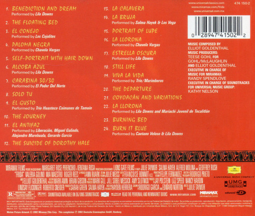 Soundtrack / Elliot Goldenthal: Frida (CD)