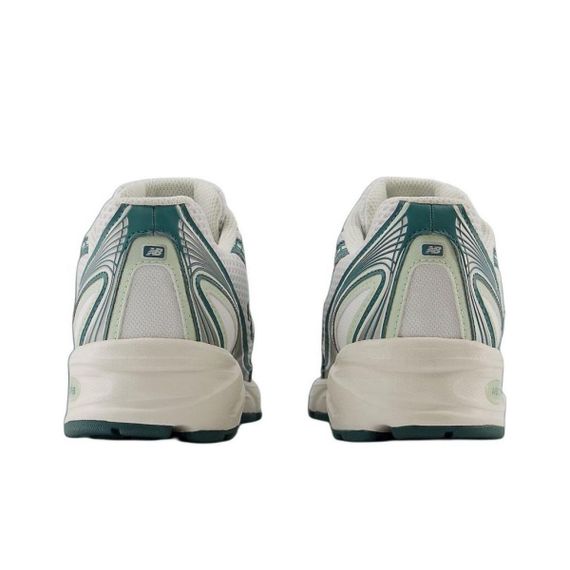 New Balance NB 740 Бежевые кроссовки Низки Бело-зеленые Унисекс