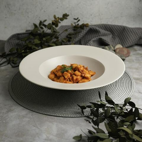 Тарелка глубокая d=31 cм,фарфор "NOBLE" серия "Fine Plus-Light Grey"