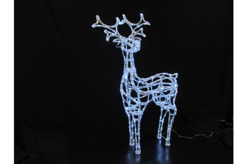 LED-XM(IB)-RA018-24V-48&quot;-W  Олень каркасный обвит акрилом 122*80*40
