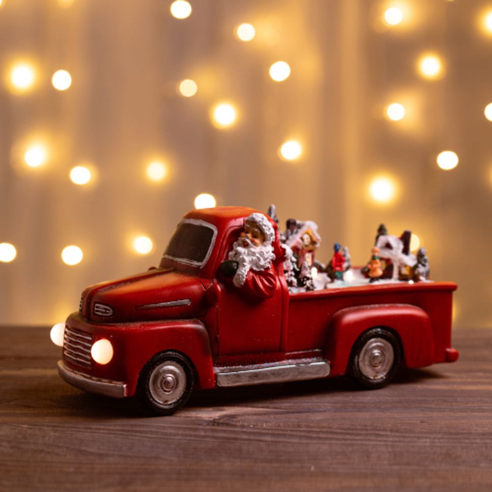 Светодиодная новогодняя фигура ЭРА EFIS-S01 композиция Новогоднее путешествие мультиколор 3*АА 25*12*17 см