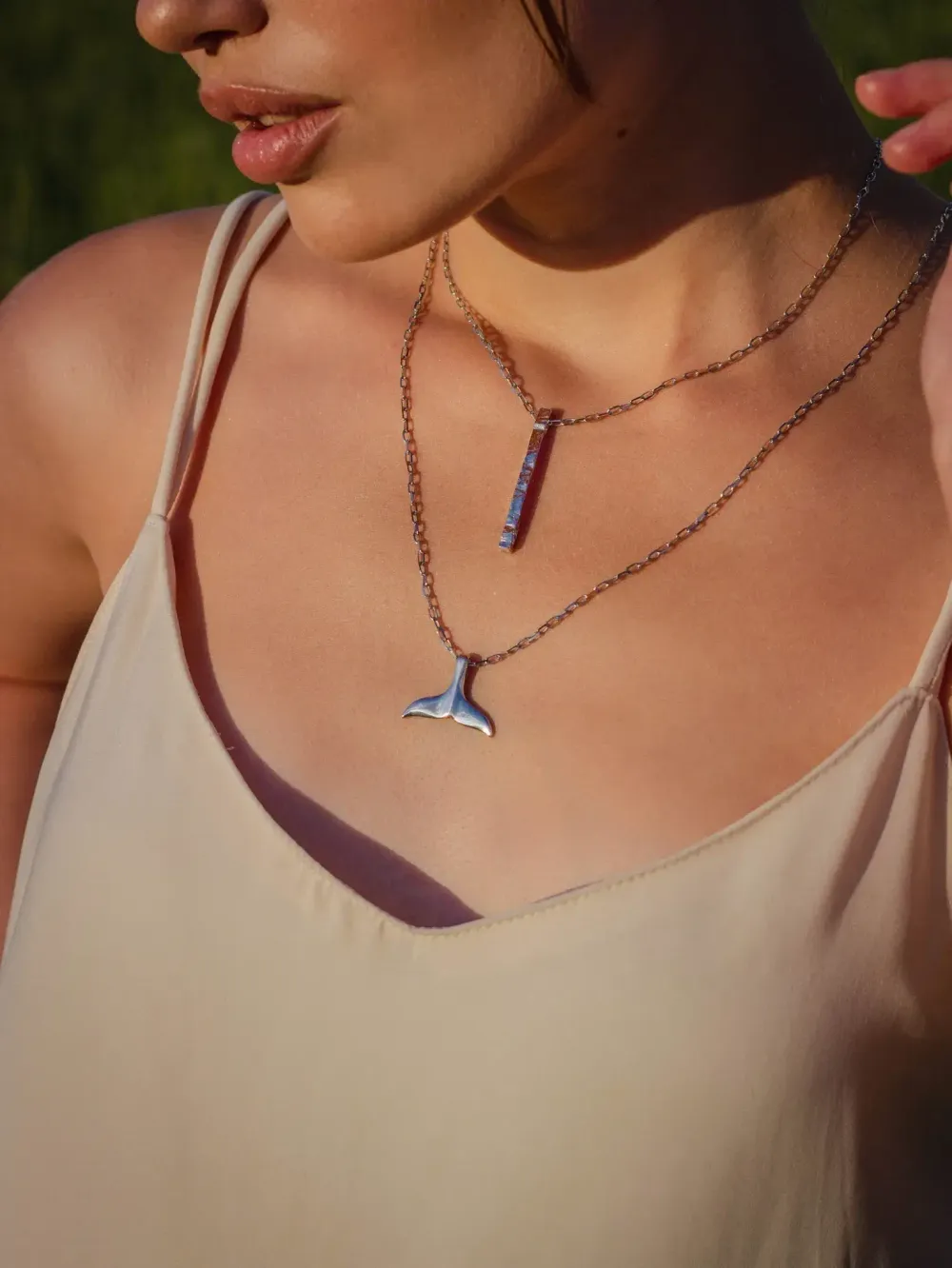 Колье с бруском Art