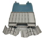 Коробка для воблеров двухсторонняя GFish 17300, зеленая / органайзер рыболовный для балансиров, снастей, блесен, приманки, попперов