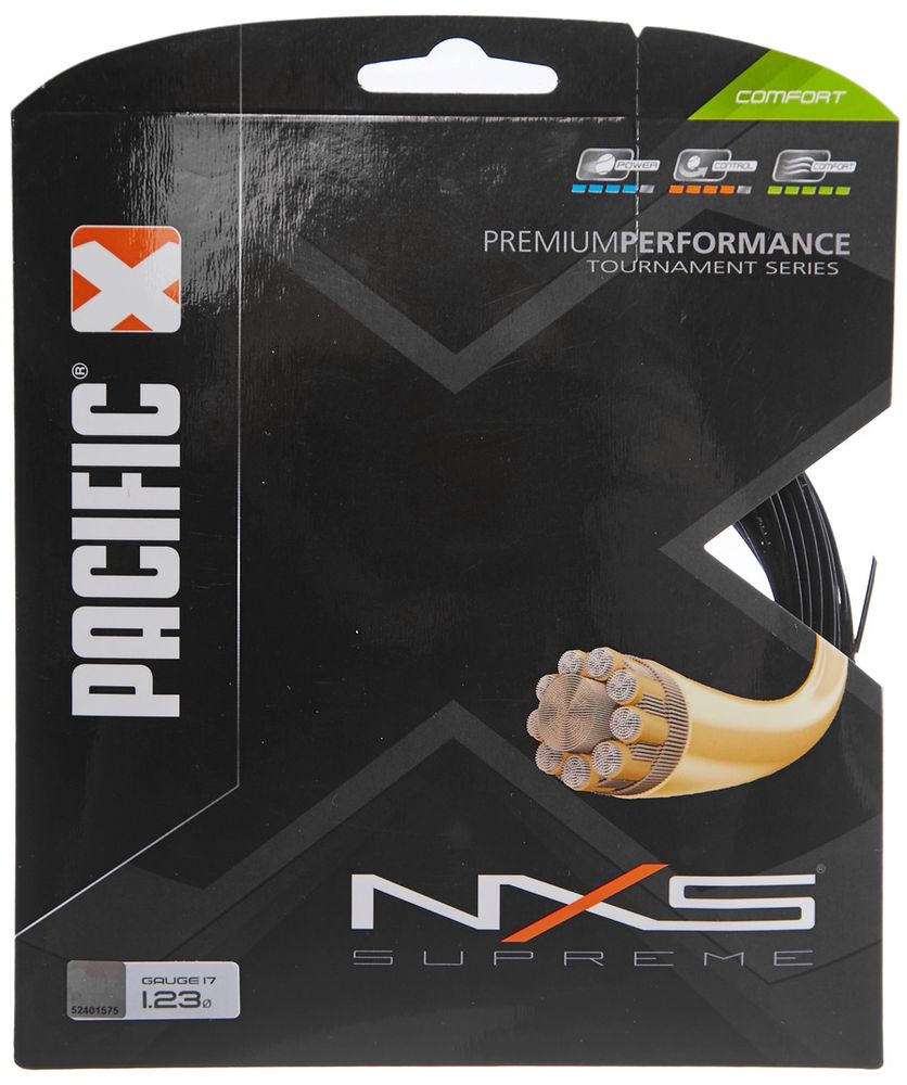 Струны теннисные Pacific NXS Supreme (12,2 m) - black
