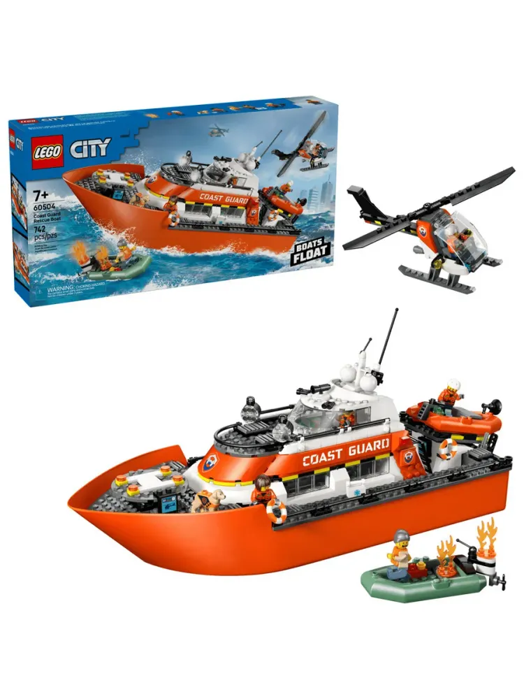 Конструктор City 60504 Спасательный катер и вертолёт