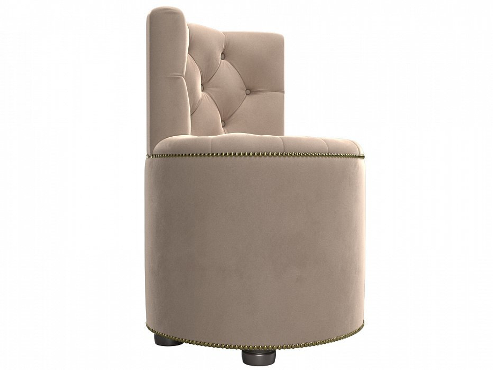 Пуф Саваж, Бежевый, Велюр, 109386