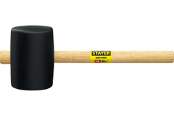 Чёрная резиновая киянка STAYER 1100 г 20505-100