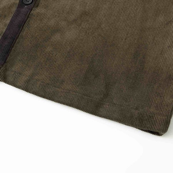 Рубашка Velvet Button темно-оливковый / графитовый - фото 7