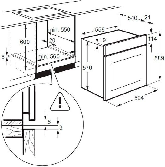Электрический духовой шкаф Zanussi ZZB 510401 B