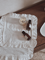 Сет хлопковых салфеток белый 33х33 см.