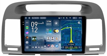 Магнитола Toyota Camry 30 2001-2006 (рамка графитовая) - Teyes CC4-PRO монитор 9.5" 2K QLED на Android 13, Snapdragon 778G, AI, CarPlay, DSP, 4G SIM-слот