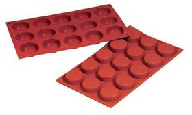 Форма силиконовая P.L. Proff Cuisine "Флан" 15 ячеек d 50 мм, h 14 мм (30*17,5 см)