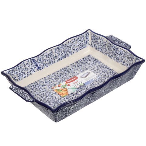 Форма для выпечки керам, 25х39 см, прямоуг, син, Atribute, Eclipse blue, ABK103-SRT-B