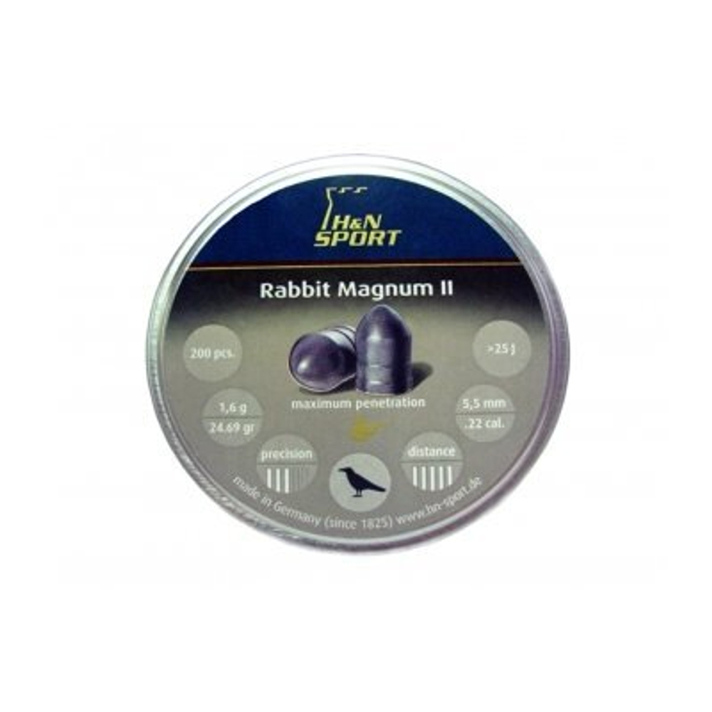 Пули пневматические H&N Rabbit Magnum ll 5.5 мм 1.66 гр. (200 шт)