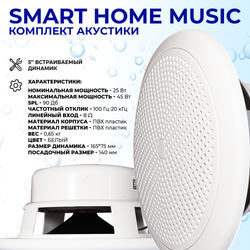 Комплект влагостойкой акустики SMART HOME MUSIC - CH525 4