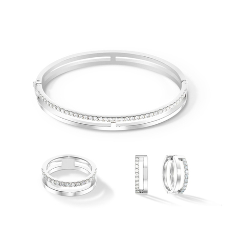 Серьги Coeur de Lion Crystal-Silver 0136/21-1817