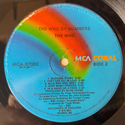 Винтажная виниловая пластинка LP The Who, The Who By Numbers (США 1979)