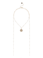 Колье "Sun white pearl" Gold