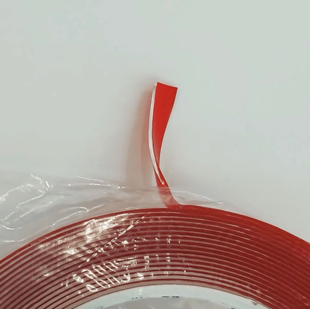 6 мм / Скотч прозрачный двухсторонний, акриловый, 6 мм, 5 м, NEW VIZION, TG (за 1 шт.)