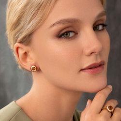 Серьги с Турмалином и Бриллиантами, Е0143-30/5